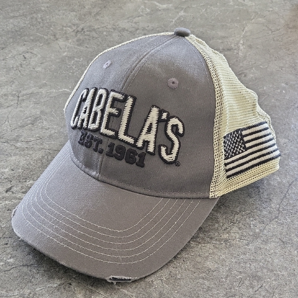 Cabela's Distressed Trucker Hat